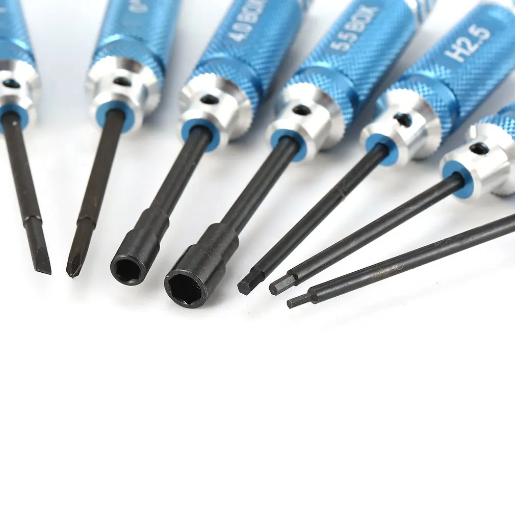 YSIDO-Kit de tournevis hexagonal pour Wltoys Traxxas Axial RC, outils d'écrou, hélicoptère, voiture, avion, importateur FPV, 1.5, 2.0, 2.5mm, 7 pièces