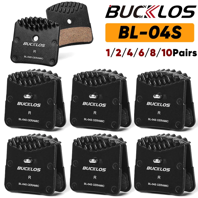 BUCKLOS Bicycle Ceramic Disc Brake Pads MTB Hydraulic Brake Pad for Shimano H03A D03S Bike Disc Brake Pads for M640 M820 M8120