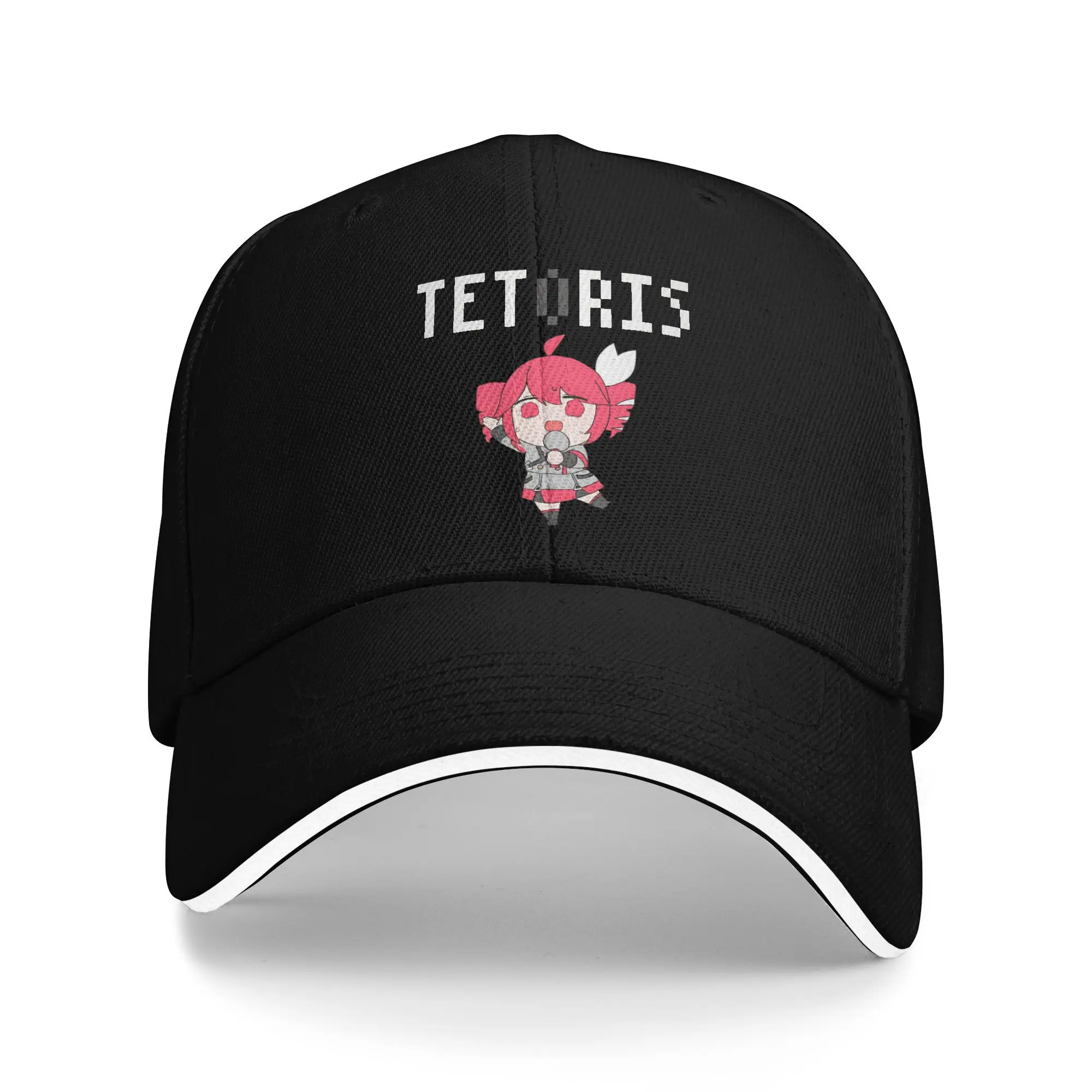 

Spring Hip Hop Anime Kasane Teto (Baseball Cap Fishing y2k Cute Print Sun Hip Hop Hats Men Adult Breathable Snapback Cap