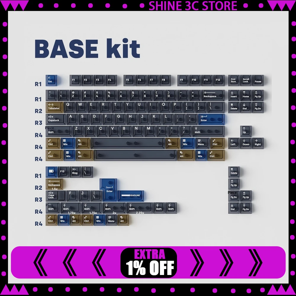 

DEADLINEstudio AirC PC Keycaps Fog Permeable Keycap Original Factory Personalized Keyboard Keycaps Customized PC Gifts