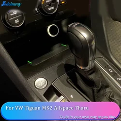 15W car wireless charger For VW Tiguan MK2 Allspace Tharu 2017-2021 charging pad quick fast charge phone holder adapter trim