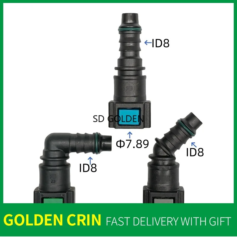 

7.89 ID8 Оригинальный быстрый разъем топливопровода Фильтрующий элемент Женский разъем Зажим Крепеж Двойная кнопочная застежка