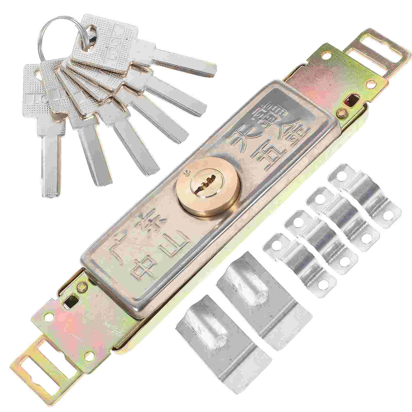 

The Cross with Key Roller Door Lock Locks Home Vertical Keyway Shutter Metal Latch