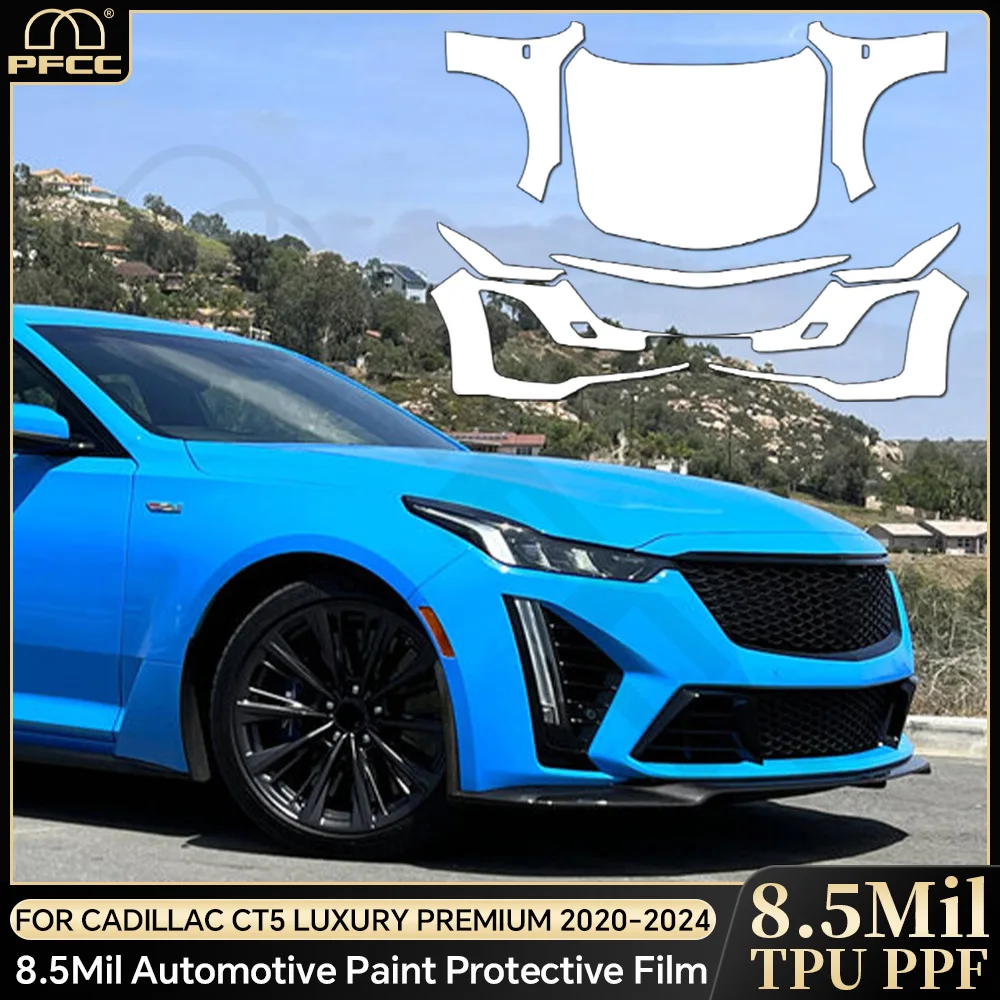 

PPF For Cadillac CT5 Luxury Premium 2020-2024 Anti-scratch Paint Protection Film Pre-cut PPF Car Body Clear Bra Resistant Cover