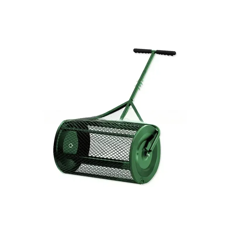 Peat Moss Planting Roller, Seating, Light And Durable Metal Mesh Spreader For Lawn