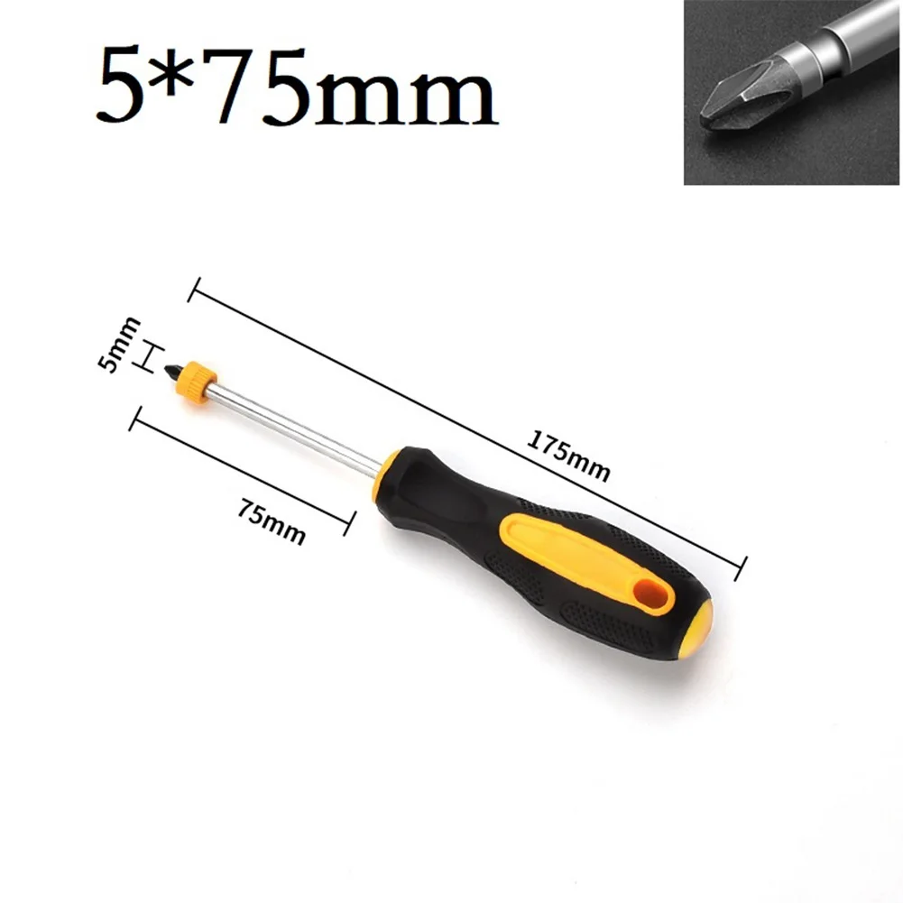 Powerful Magnetic Coil Specifications Lock Screw Alloy Steel Rubber Handle Slotted Cross Screwdriver Alloy Steel Rubber Handle