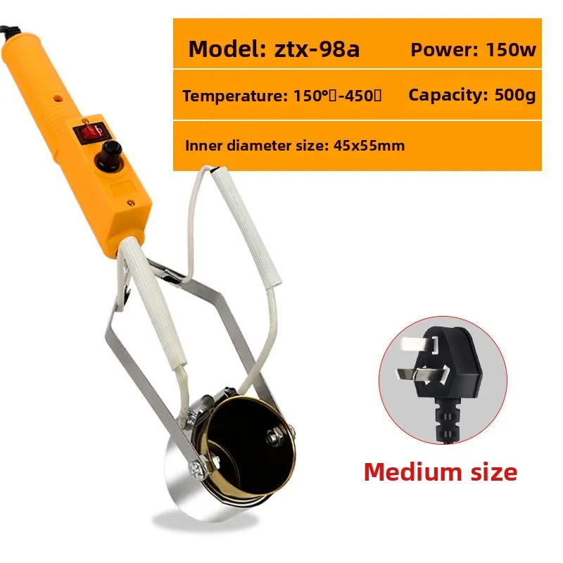 Portable Handheld Soldering Pot Adjustable Temperature Mini Melting Tin Furnace Electric Dip Soldering Tool with US EU Plug