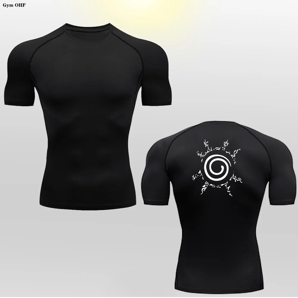 Men's T Shirt With Sun Print Multifunctional Comfortable Slim Fit Sun Protection Sweat Wicking Fitness Basketball Outdoor Sports