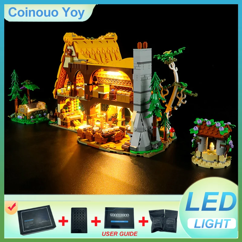 

ЛЕГКА для LEGO 4324, лесная домичка, блок, игрушка «сделай сам» (модель без блоков, только светодиодный светильник), набор светильников, подарок для ребенка