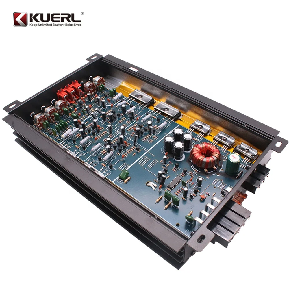 High Quality C-266(Black) High Power Class AB 4-Channels Best 12V Car Audio Power Amplifier RMS Power 50W*4CH@4Ω /100W*4CH@2Ω