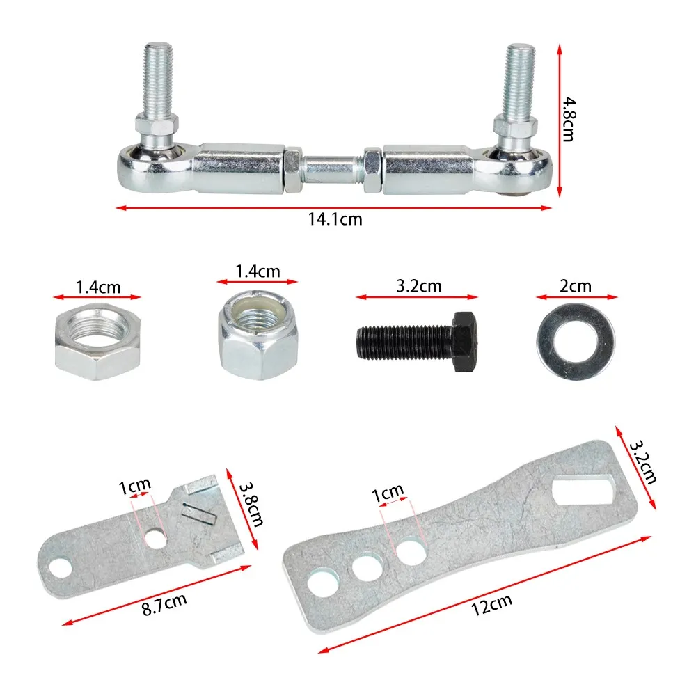 Stainless steel Transfer Case Linkage Kit Fits for Jeep Cherokee XJ Comanche MJ 1986-2001 Silver Transmission Accessories