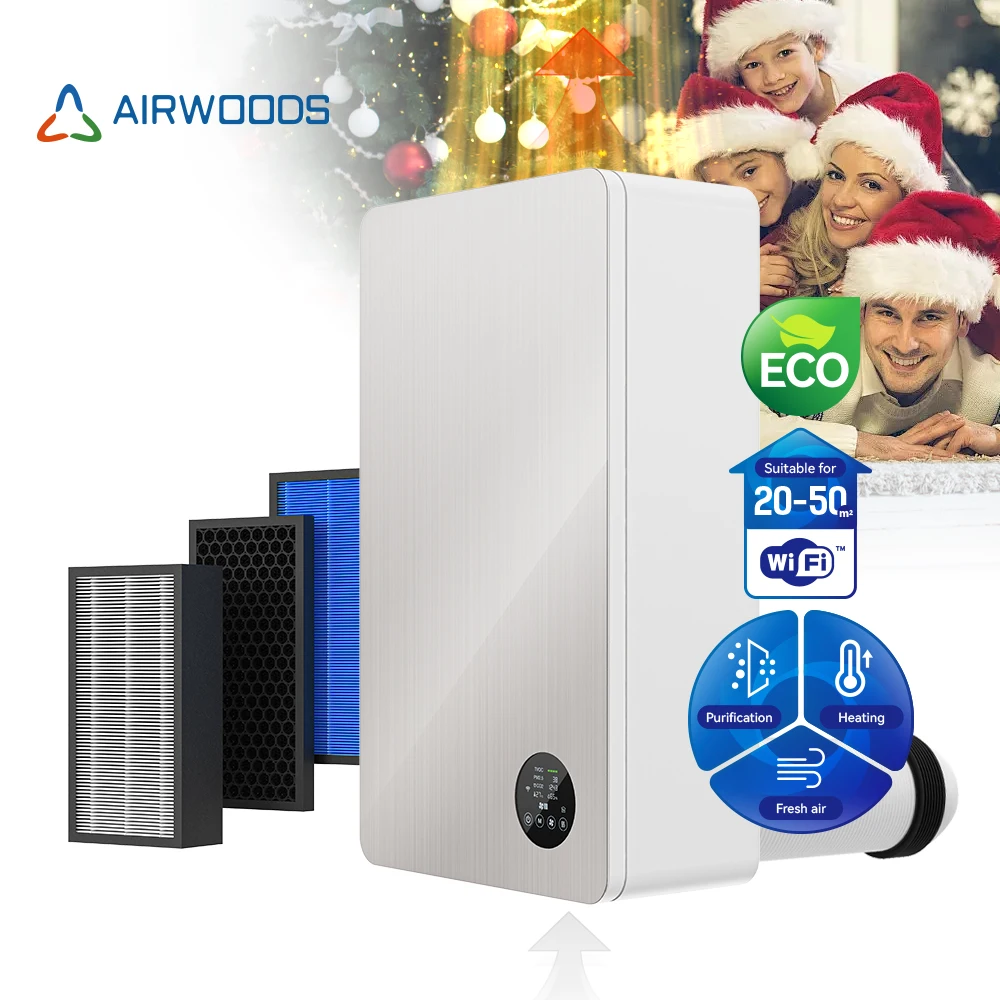 colder region ventilation preheating positive pressure ventilator unit wall mounted