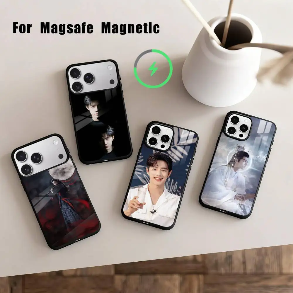 

Chinese actors Xiao Zhan Phone Case For iPhone17,16,15,14,13,12,11 Plus,For Magnetic Wireless Charge Cover