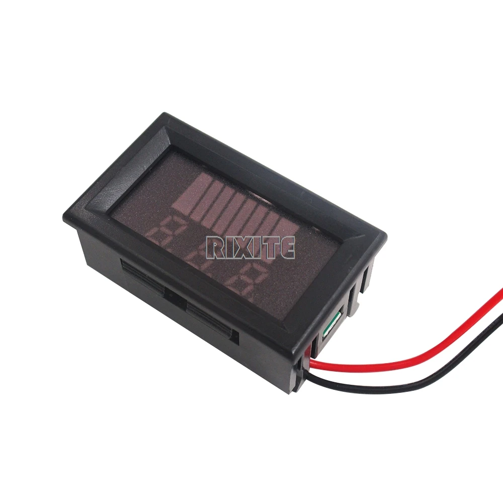 12V 24V 36V 48V 60V Car Battery Charge Level Indicator Lithium Battery Capacity Meter Tester Display LED Tester Voltmeter