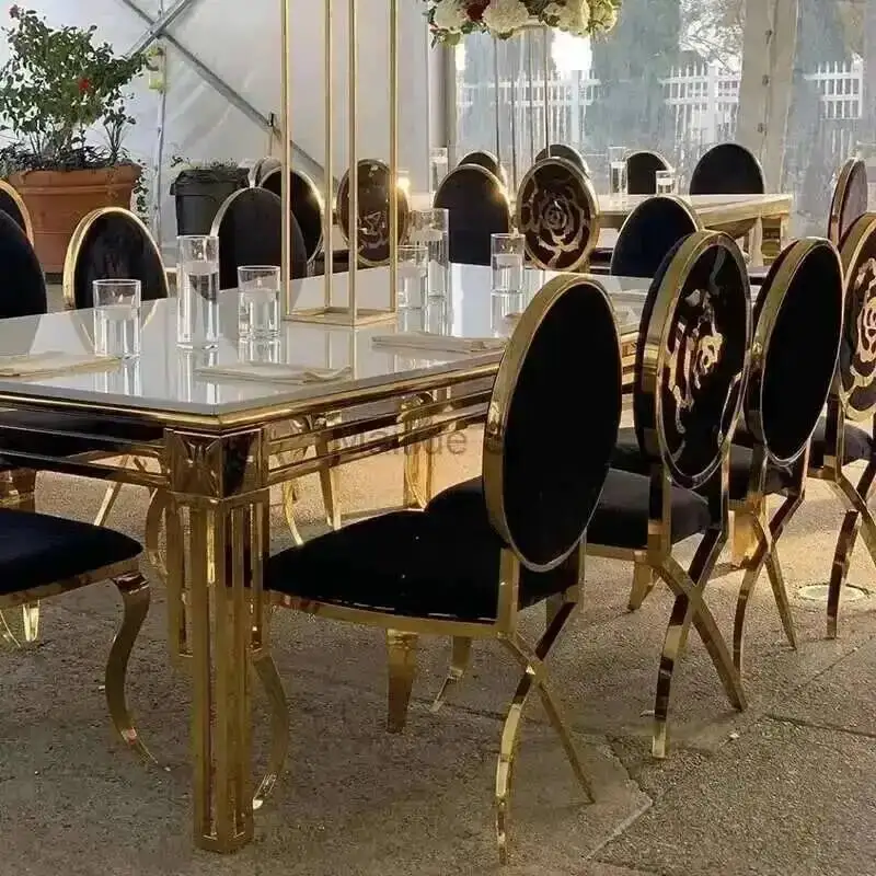 

Stainless Light Modern Steel Chairs Dining Luxury Home Furniture Simple Metal Backrest Chair for Kitchen Fabric Restaurant Chair