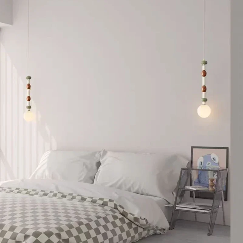 Nordic Color Children's Room Pendant Ins Creative Modern Simple Bedroom Study Living Room LED Eye Protection Lamp
