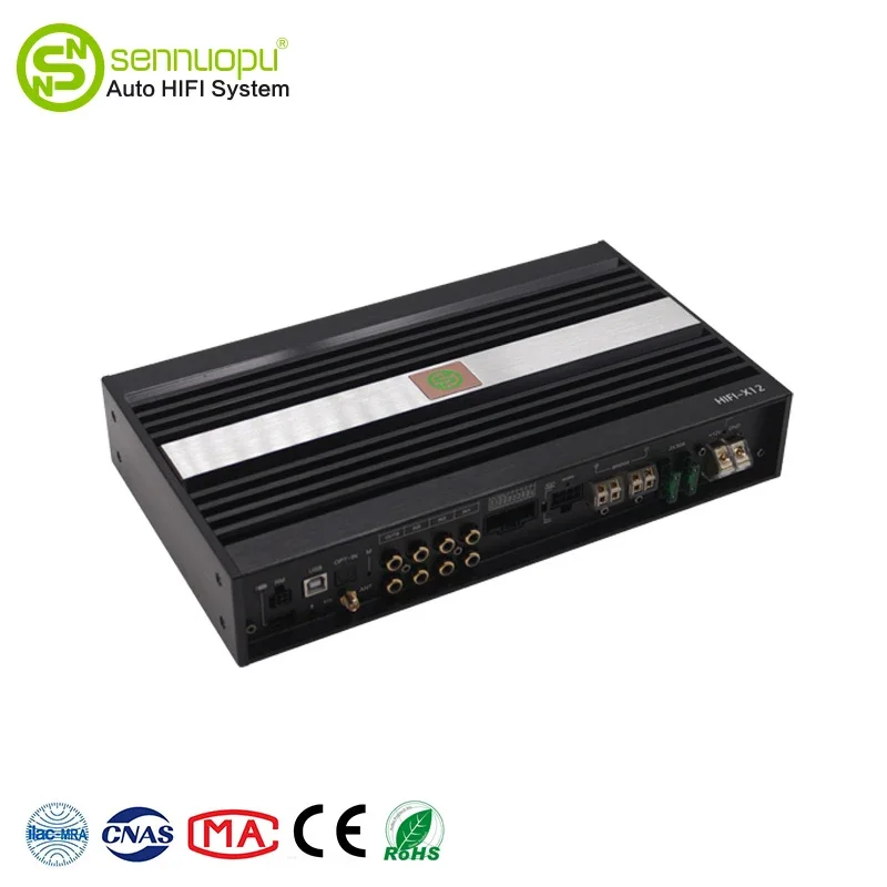 

Sennuopu Power Amplifier Professional 1000W Audio DSP Processor Subwoofer Amplifier Car