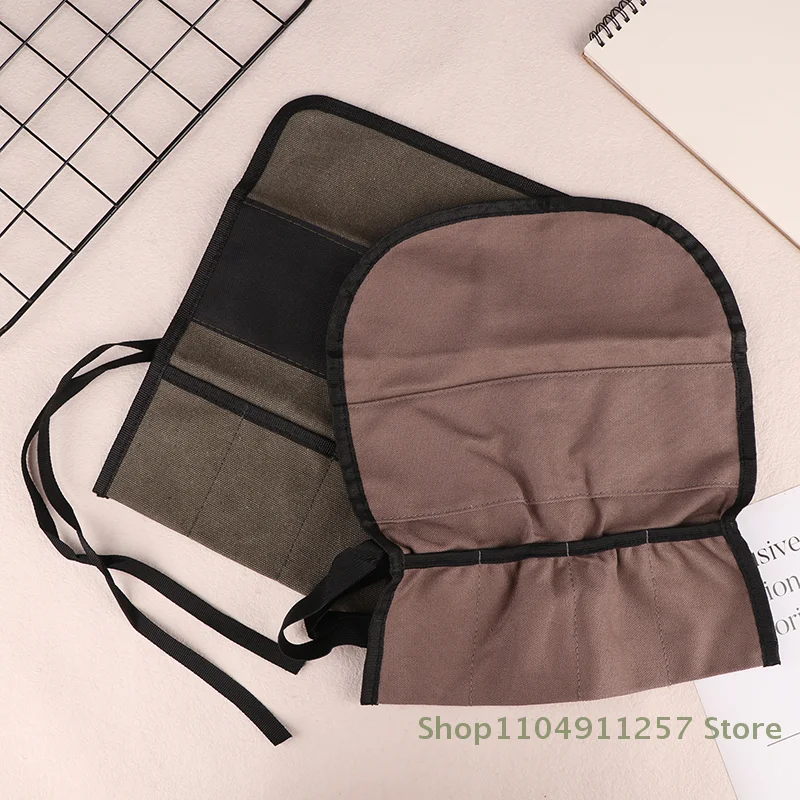 Multitasking Canvas Storage Bag With Wood Carving Tools For DIY Enthusiasts And Skilled Craftsmen