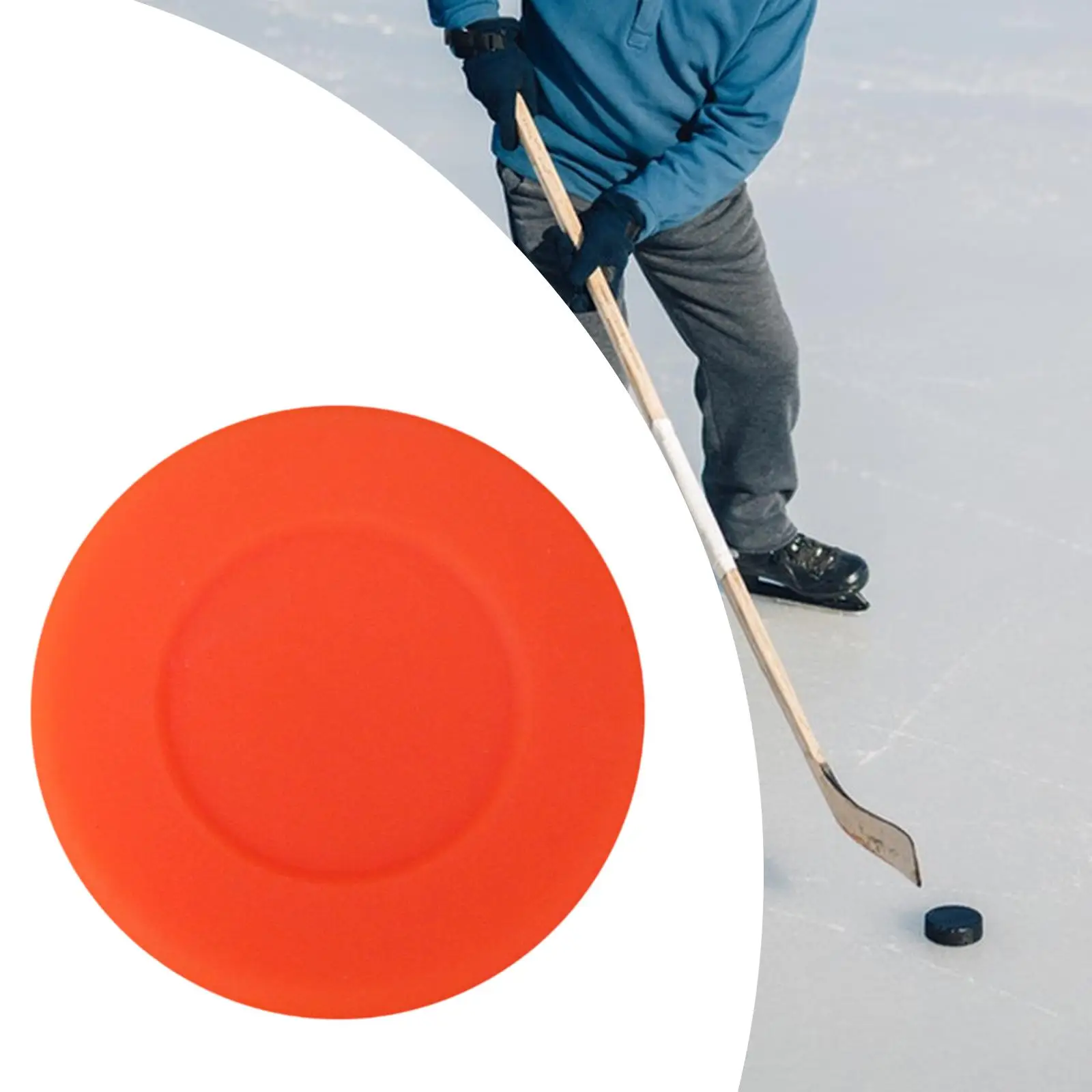 

Ice Hockey Puck Street Hockey Ball Equipment Professional Replacement Practicing Game Outdoor Roller Skate Ball 7cm Diameter
