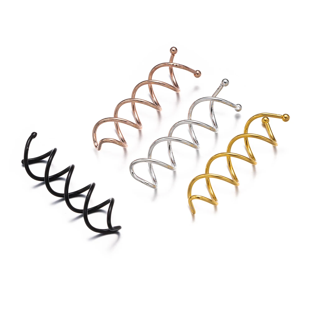 10pcs Metal Spiral Spin Screw Bobby Pin Hair Clip Barrette Hairpins For DIY Headwear Ornaments Accessories Making Supplies Craft