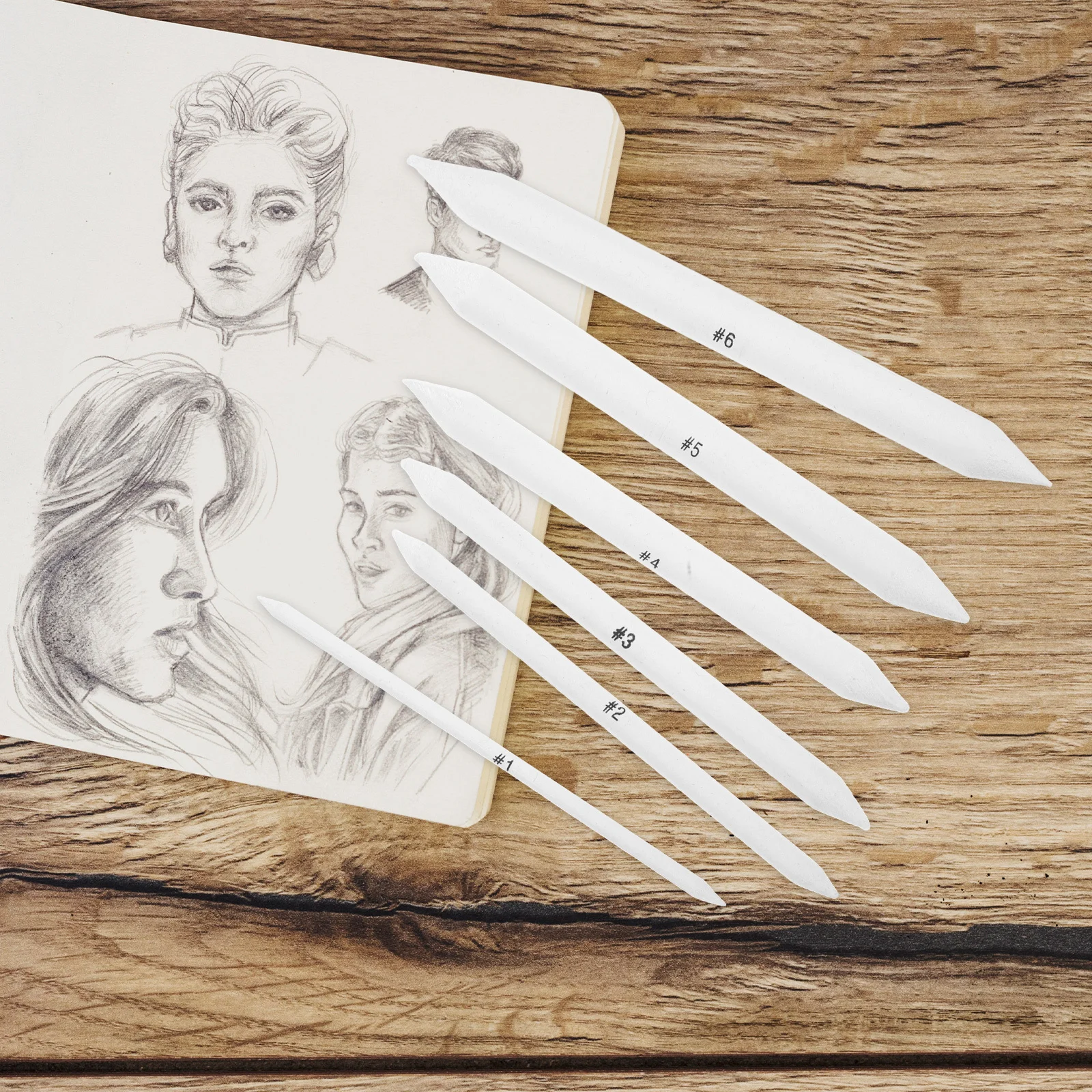 

36Pcs Solid Dual-Ended Blending Stumps Drawing Tools Sketching Blenders Art Supplies Shading Tools for Artists