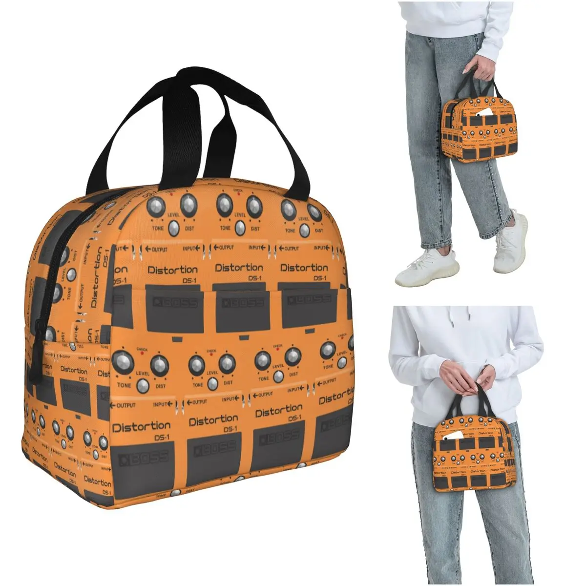 

Boss Overdrive Bluesbreaker Guitar Pedal Insulated Lunch Bag for Women Children Portable Food Boxes Thermal Lunch Box Tote