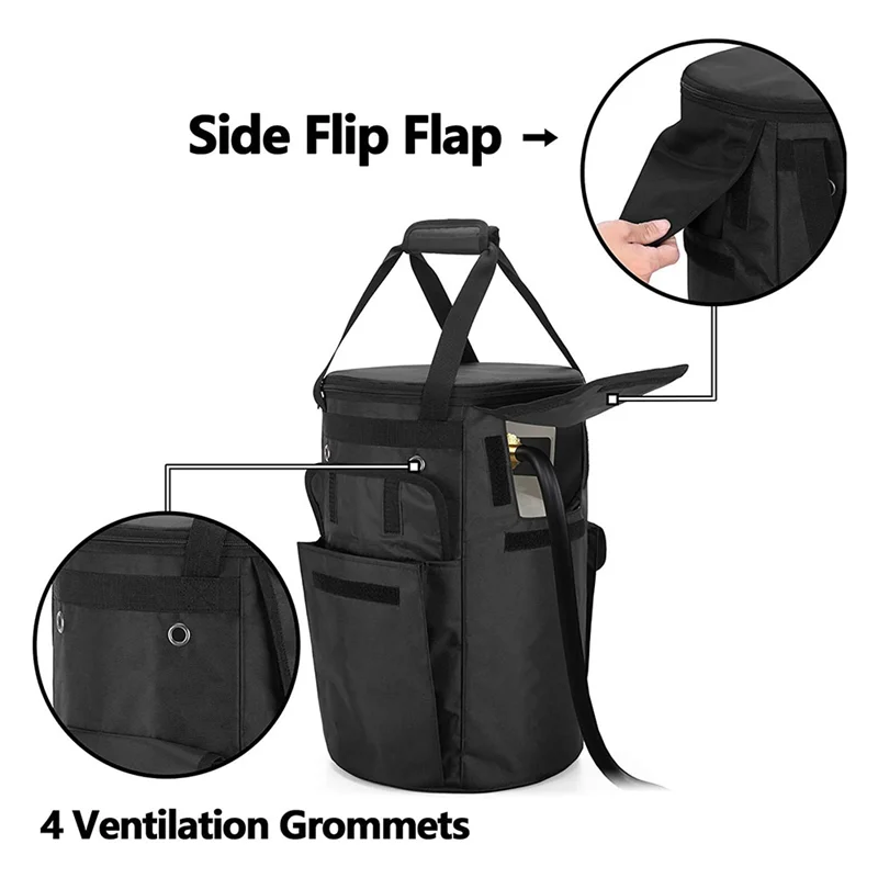 جديد-في الهواء الطلق 20 رطل خزان البروبان حقيبة المحمولة غطاء خزان غاز البروبان مع جيوب وحمل مقابض للخارجية ، حقيبة فقط