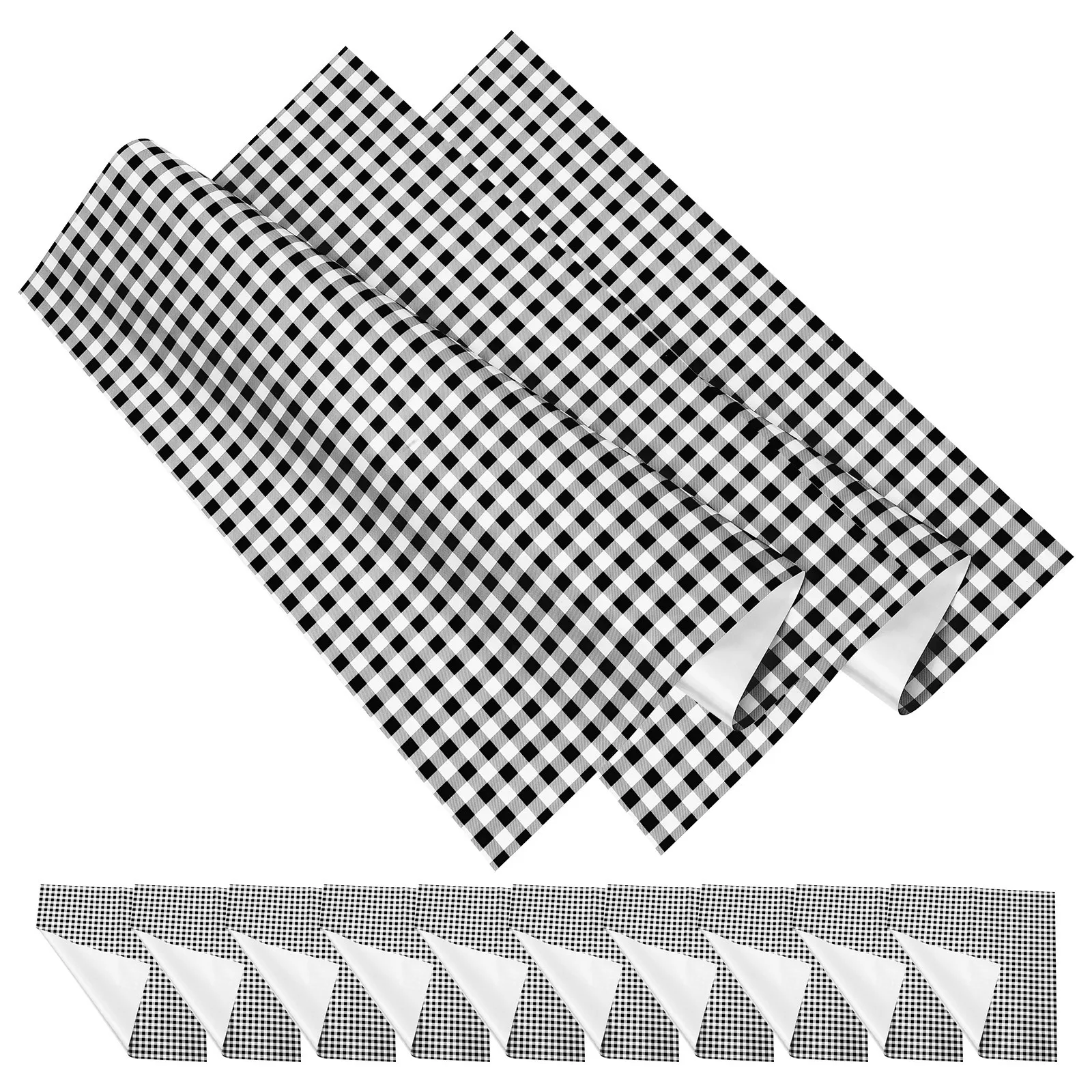 

20 шт., рулон оберточной бумаги с цветочным рисунком, 58 см, черно-белый клетчатый дизайн, подарочная упаковка для цветов, букетов, корейский стиль, день рождения