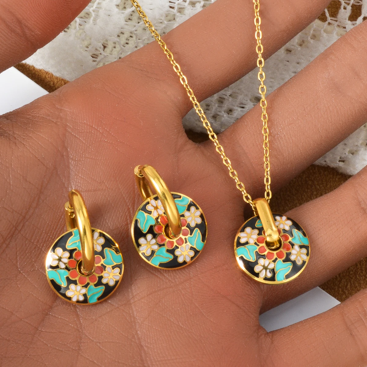 Bohemian Necklace E… - image