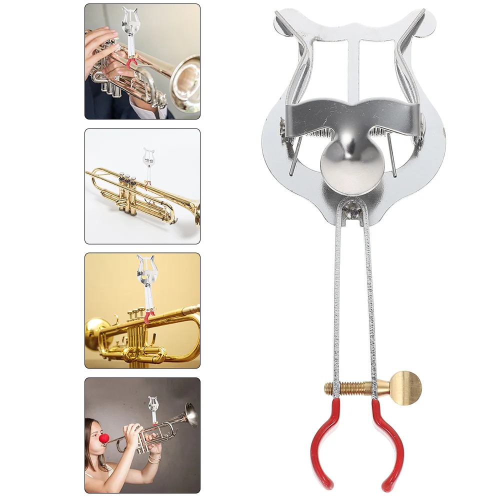 

2 Pcs Music Folder Instruments Score Holder Accessories Tambourines for Adults Clip-on Accessory Iron Baritone Horn Rack Clamp