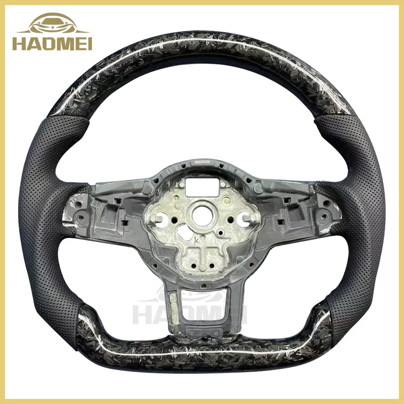 Carbon Fiber Steering Wheel, Suitable For Vw Golf 7, GTI, Mk7 Other Models, Optional Shift Paddle Hole Version Car Accessory