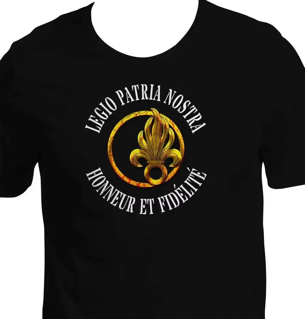 French Militaire Légion Étrangère Honneur Et Fidélité T-Shirt Short Sleeve Casual Cotton O-Neck Summer Men Shirts