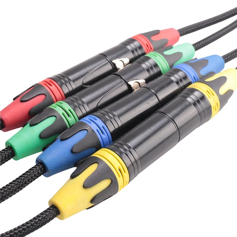 

A29F-1 пара XLR 4-канальный 3-контактный мультисетевой сценический и студийный соединение, XLR-папа и женский кабель Stage Audio RJ45