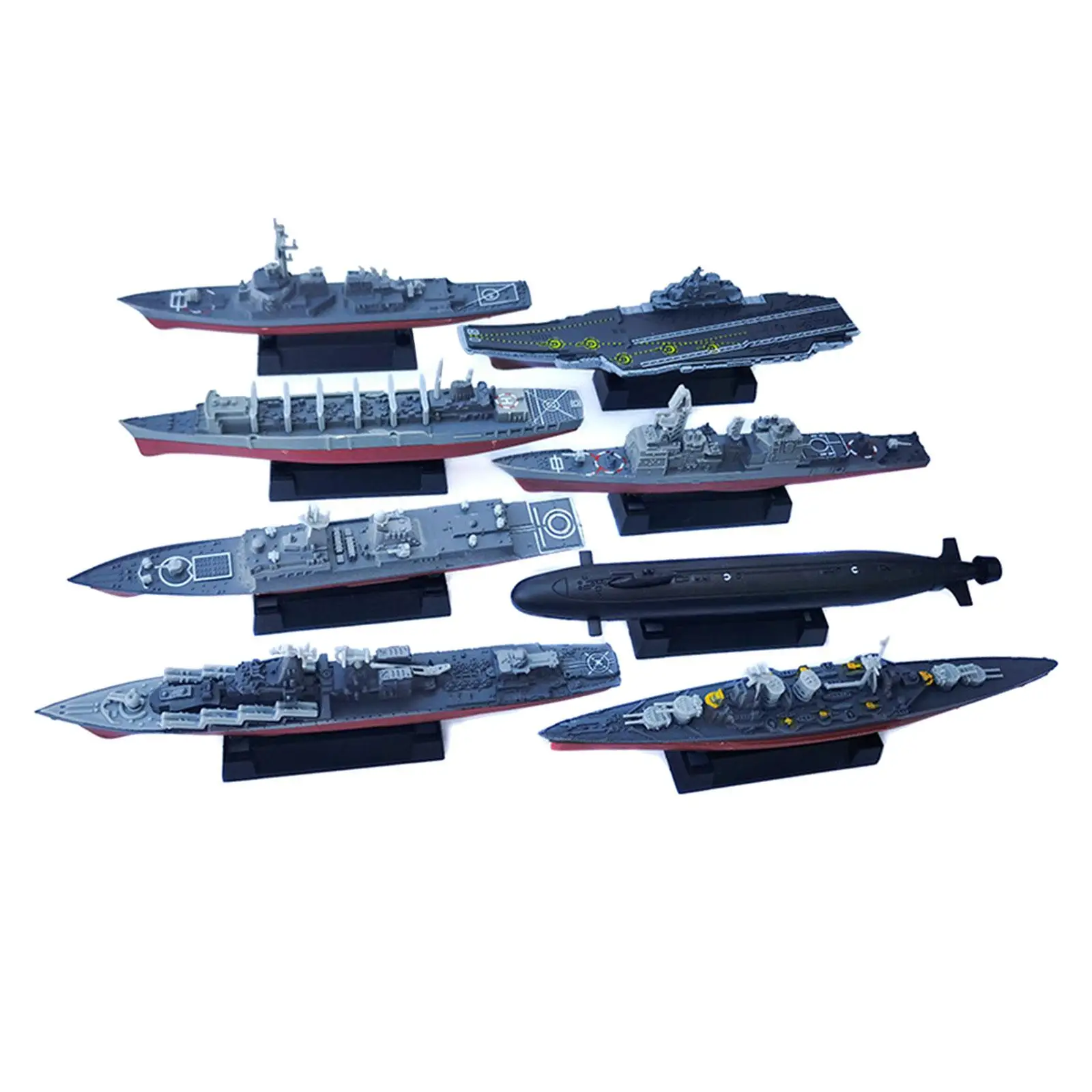 8x Aircraft Carrier Toy Model Warship Toy for Kids Girls Tabletop Decor