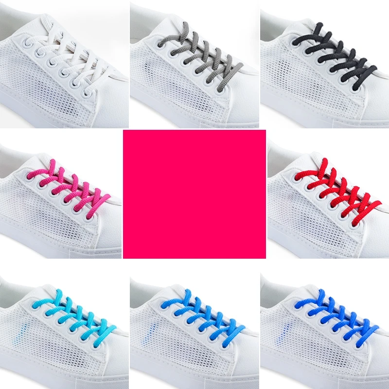 1Pair/ Classic Round Shoelaces High Quality Leisure Sport Shoe laces  Outdoor Men And Women Shoelace Fashion Multi Color image 5