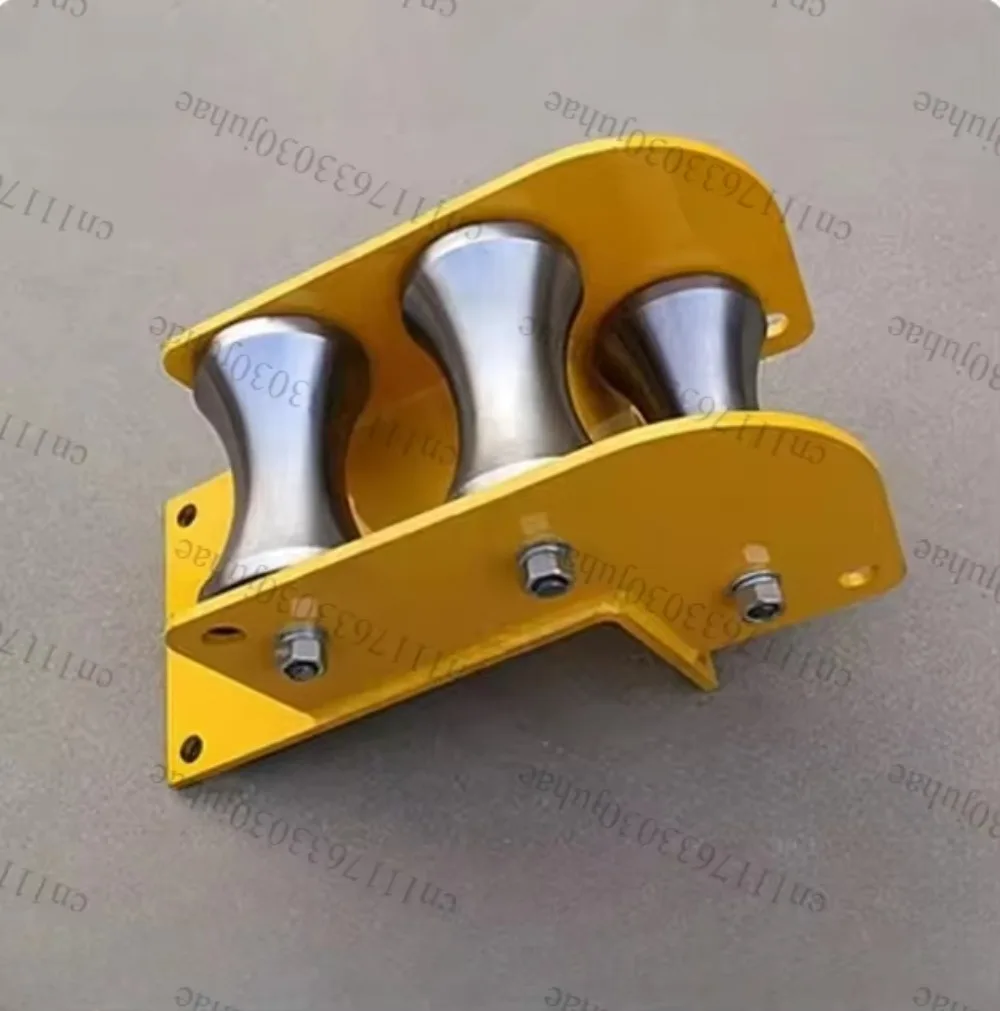 New Heavy-Duty Alloy Steel Cable Reel Pulley with Pipe Port