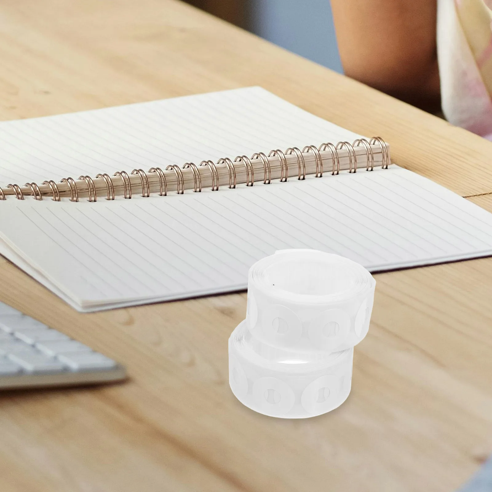 500 adesivi di rinforzo per punzonatrice, etichette di riparazione in carta PVC, protezioni per fori per raccoglitori, rinforzatori per documenti, ufficio