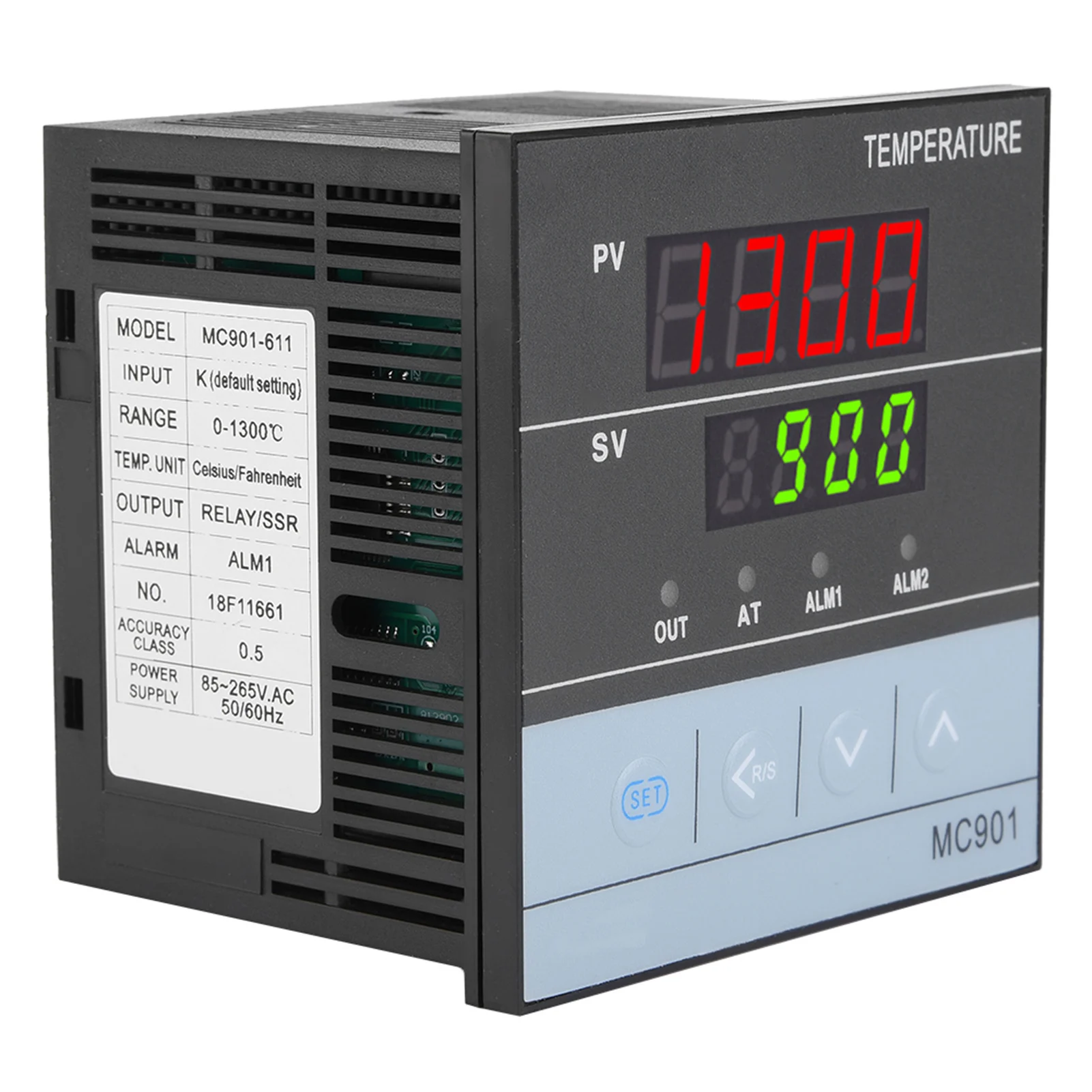 MC901 Digital PID Temperature Controller K Type PT100 Sensor Input Relay SSR Output