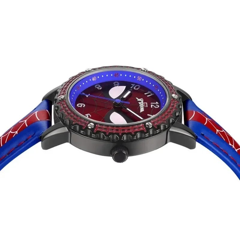 Anime Hero Waterproof Watch Cartoon Spider-Man Luminous Digital Watch Travel Compass Quartz Watch Christmas Kids Gift