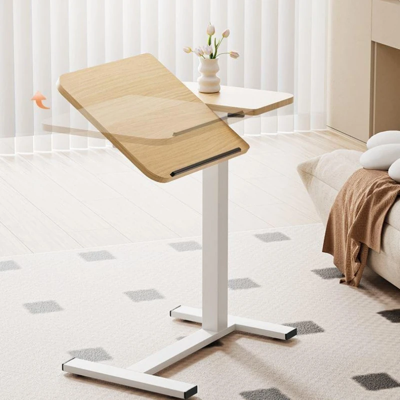 Bedside table removable side lift household pneumatic desk