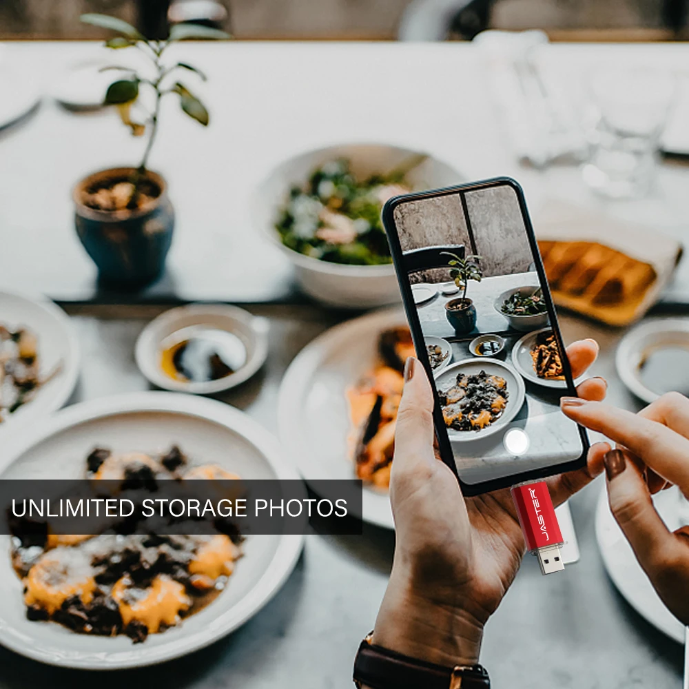 High Speed TYPE-C USB 2.0 Flash Drive 64GB Rotatable OTG Pen Drive 32GB 128GB 256GB Memory Stick for Mobile Phone Black Pendrive