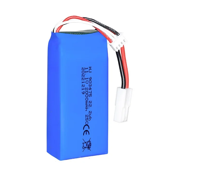 11.1v 2000mAh 25C High Power LiPo Battery EL-2P/Plug 11.1 v 2000mah Rechargeable Lipo Battery For RC Car Airplane Helicopter