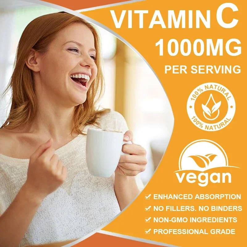 Balincer Vitamin C Complex 1000 Mg with Rose Hips - High Potency, Helps Fight Free Radicals, Immune Support, Antioxidant