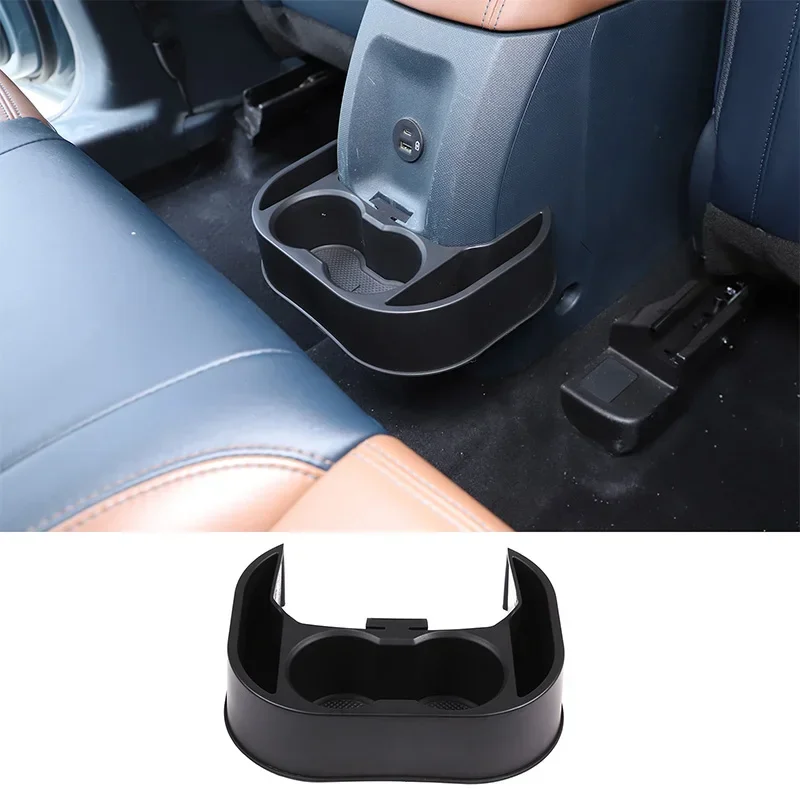 For Ford Maverick 2022+ ABS Center Console Cup Holder Rear Partition Storage Box Coin Key Tray Car Cup Holder Interior Accessory