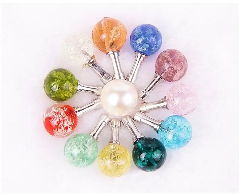 1pcs New Luminous 3.5mm Jack Headset Headphone Anti Dust Plug Mobile phone Earphone Audio Dustproof Plug for apple Iphone 5 6 PC