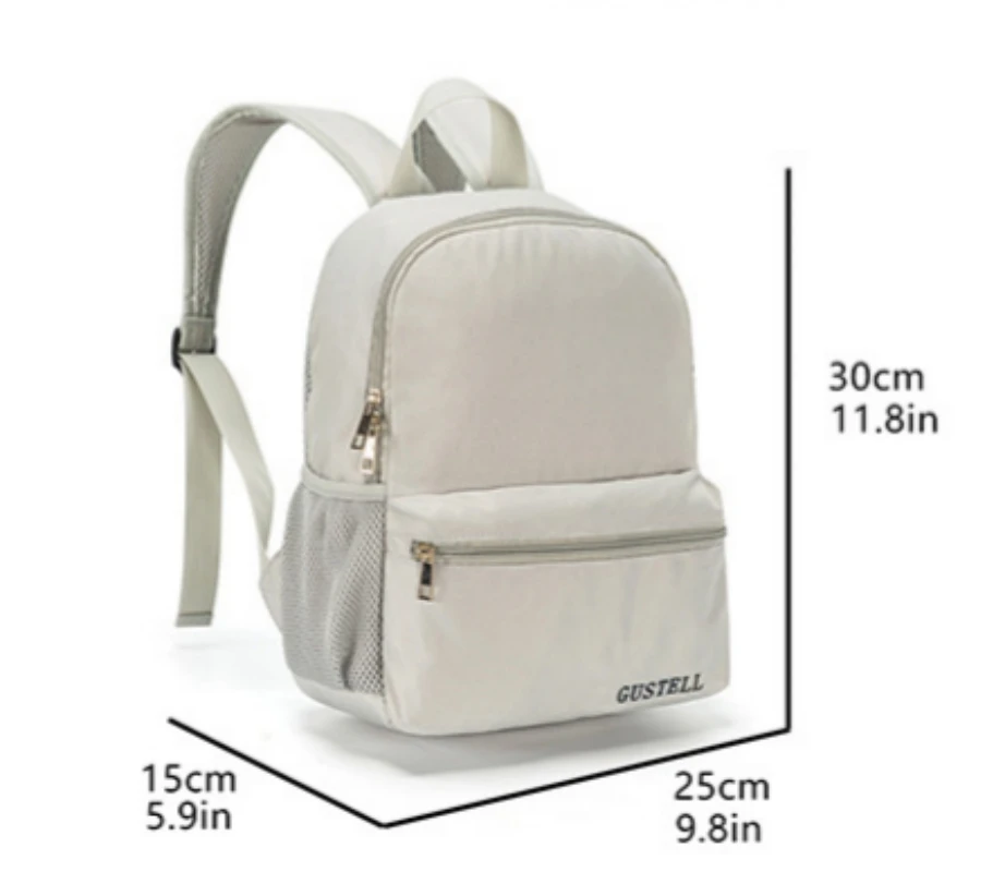 Personalized Embroidered Name Oxford Cloth Backpack Simple Candy Color Backpack Men\'s And Women\'s Primary School Backpack