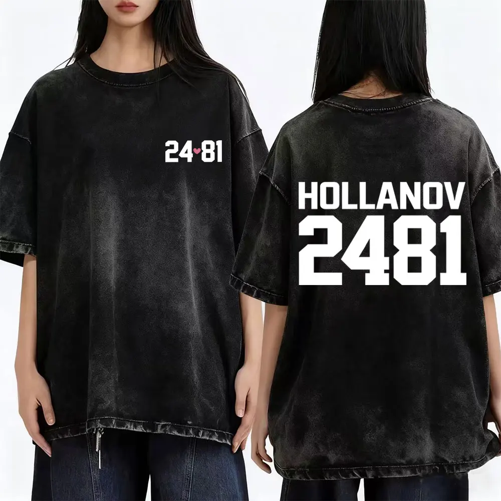 

Випраная винтажная артиллерия с подогревом Shane Hollander ‌ Футболка Ilya Rozanov Hollanov 2481, мужская одежда, хлопковые футболки с короткими рукавами