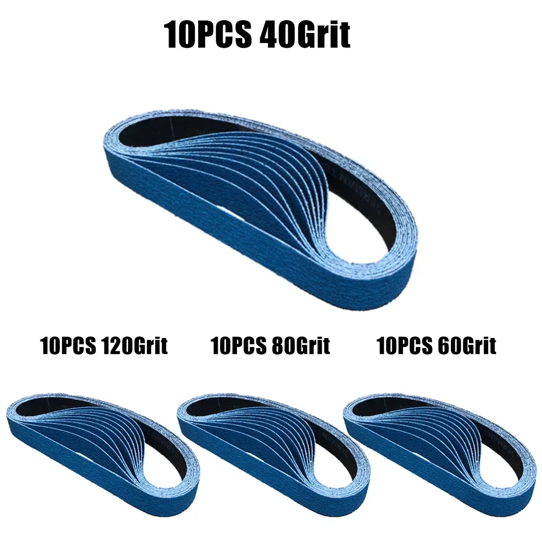 

110 шт., шлифовальные ленты для циркония, шлифовальные ленты, зернистость 40/60/80/120, 20 мм х 520 мм, абразивные ленты, шлифовальная машина для дерева, мягкого металла, шлифовка, новинка