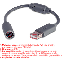 Dongle USB Breakaway Cable Adapter Cord Replacement For 360 Wire Game Controller Extension Adapter Line