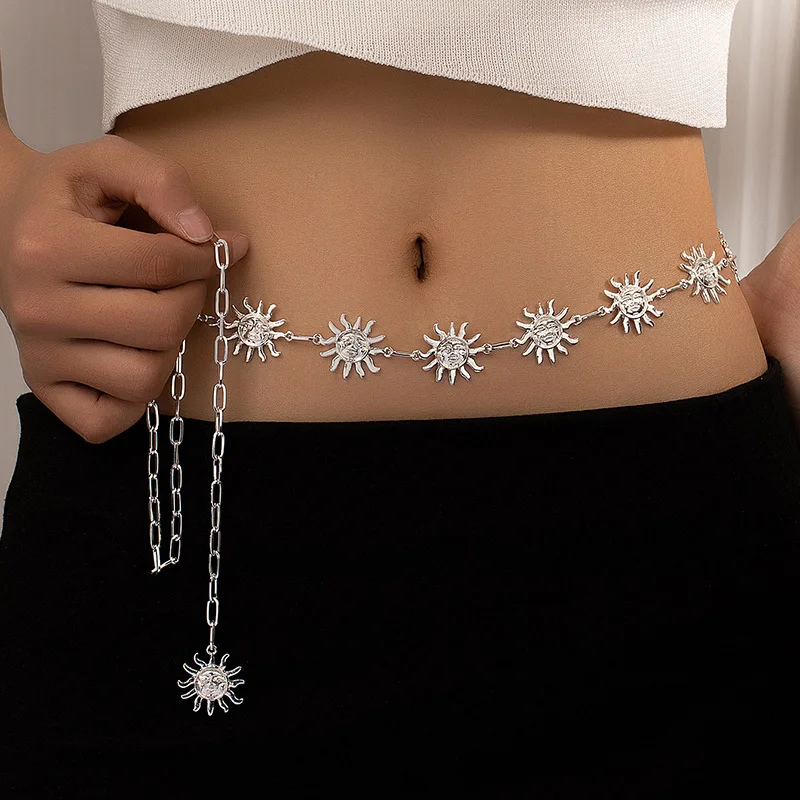 

Новая модная женская поясная цепочка в стиле ретро, универсальная, из сплава, с эффектом сексуального облегания, трансграничная поставка